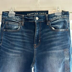 America Eagle Crop Flare Jeans